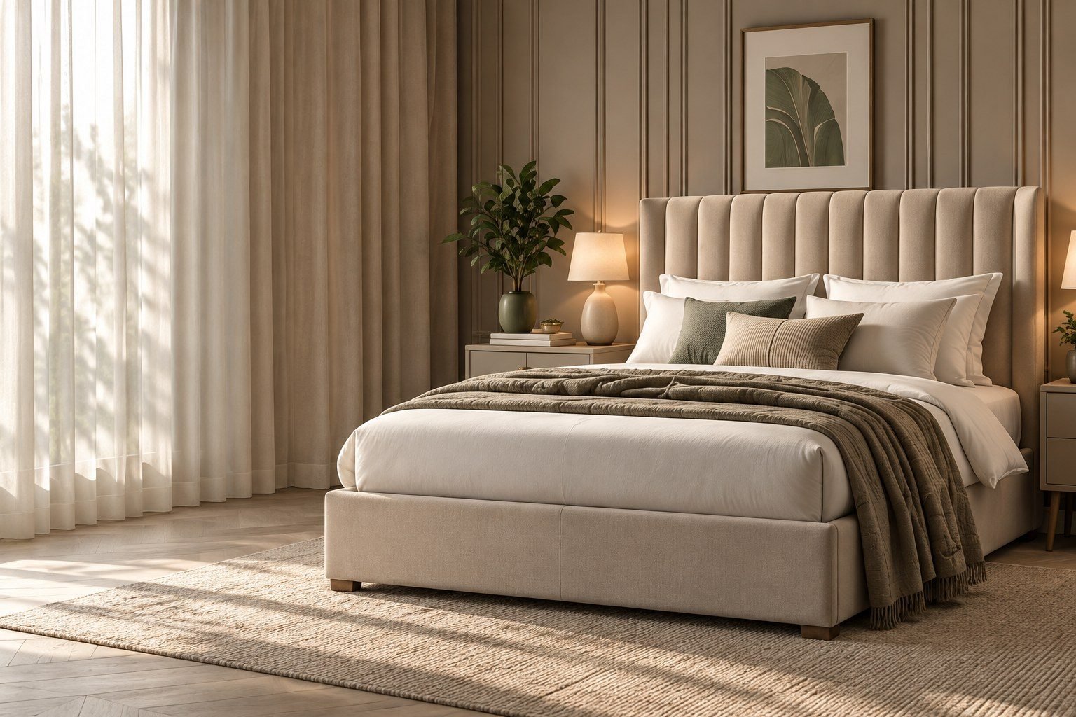 Warm and inviting bedroom
